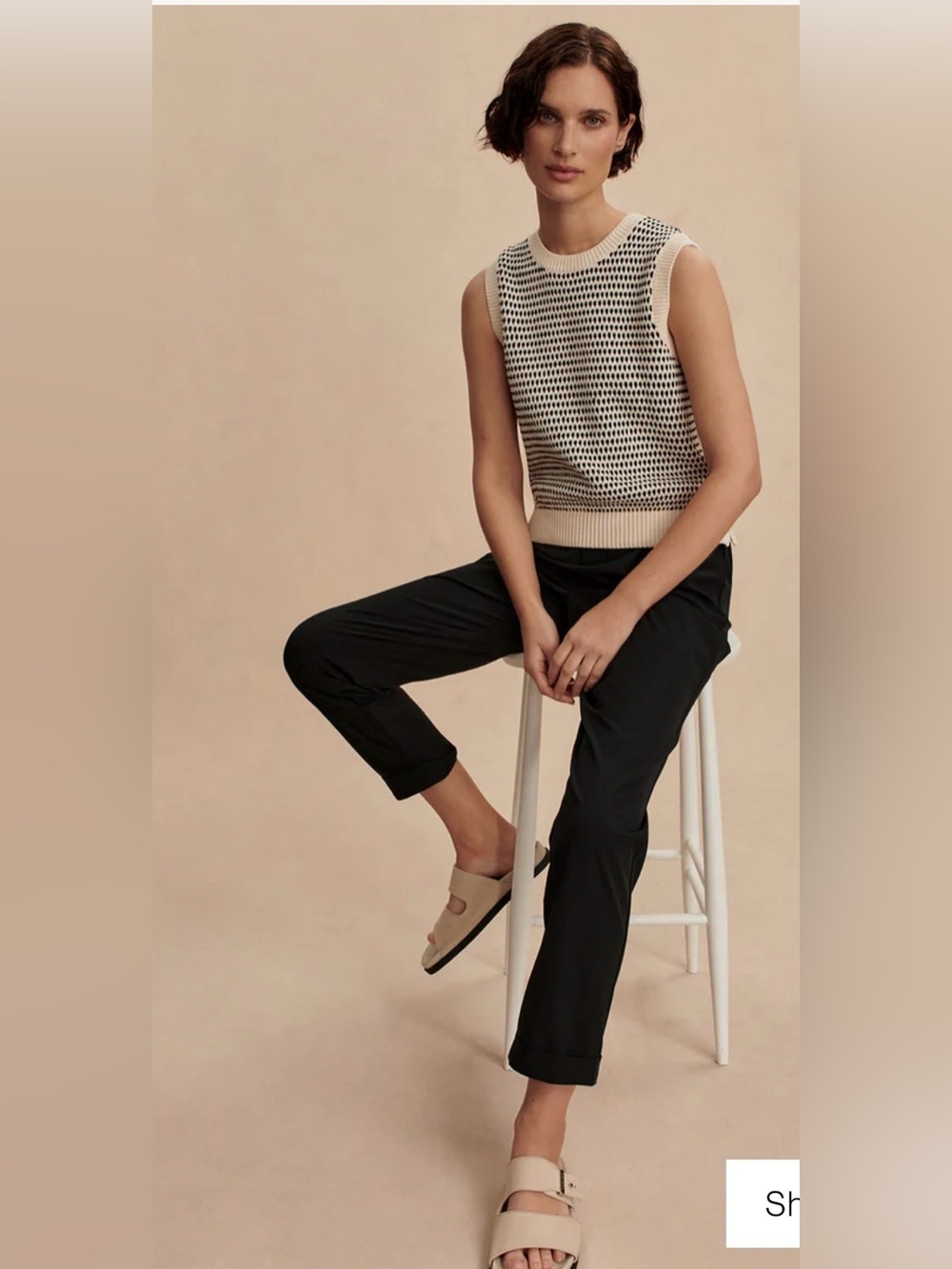 Varley Alana slim tapered cuff pant size extra large black nwt